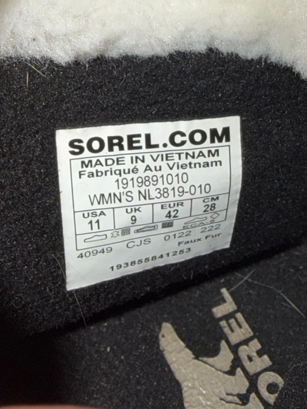 Sorel Black Faux-Fur Trim Waterproof Winter Boots